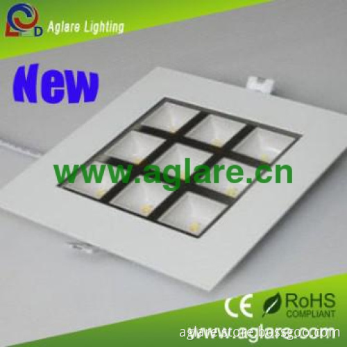 Factory price 9w AC90-260V square indoor led down light with CE & ROHS